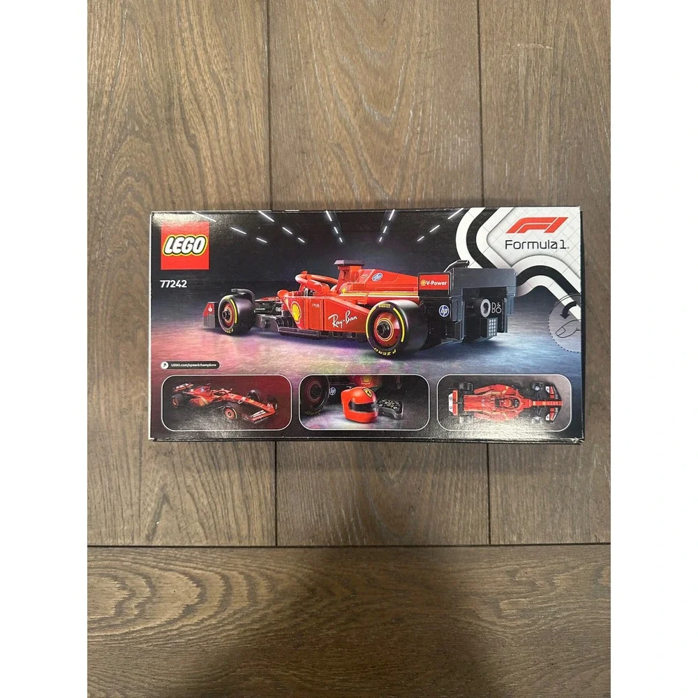 LEGO Kids Red Speed Champions Ferrari SF-24 F1 Race Car Building Toy 77242